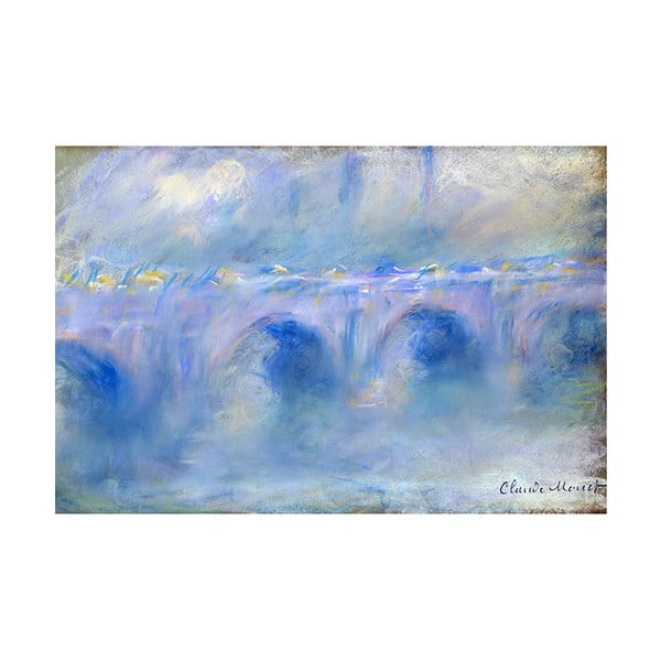 Reprodukcja obrazu Claude'a Moneta - Le Pont de Waterloo, 60x40 cm