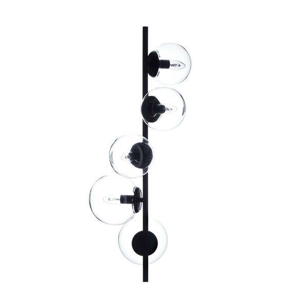 Czarna lampa stojąca Westwing Collection Casey, wys. 170 cm-image-2