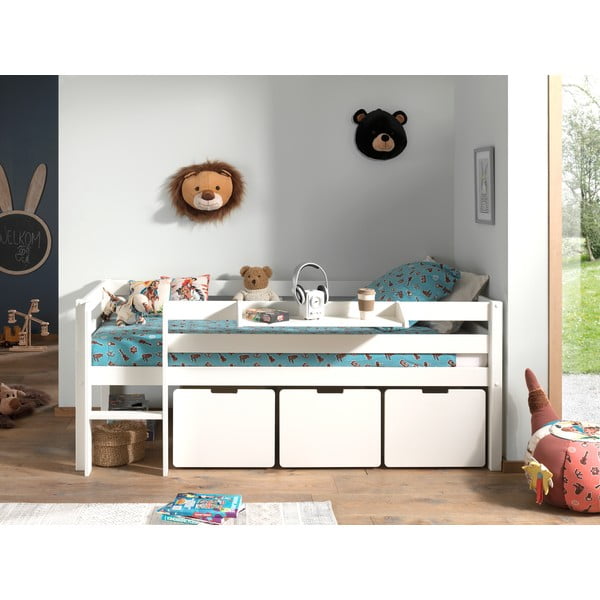 Białe szuflady pod łóżko dziecięce 3 szt. Pino – Vipack-image-3