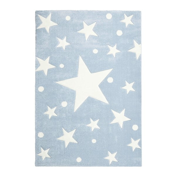 Niebieski dywan dziecięcy Happy Rugs Star Constellation, 80x150 cm
