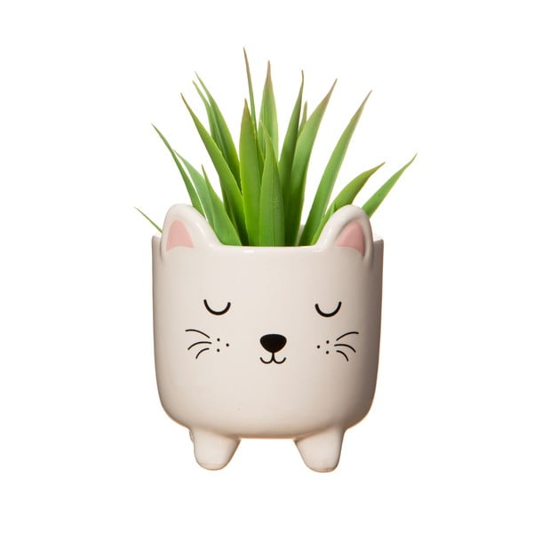 Kamienna doniczka ø 7,5 cm Cat – Sass & Belle-image-1