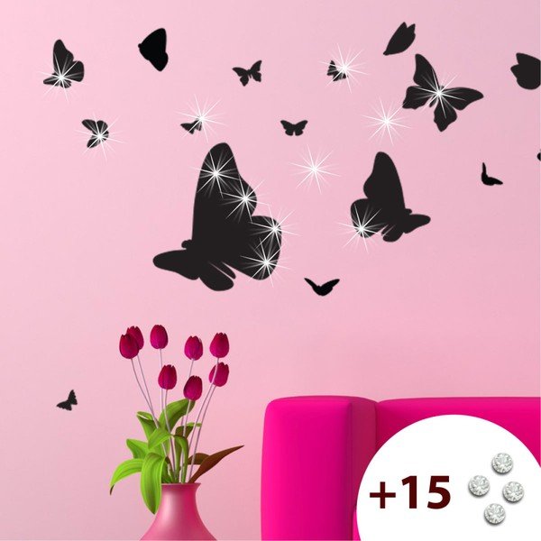 Naklejka z 15 kryształkami Swarovski Ambiance Butterflies-image-1