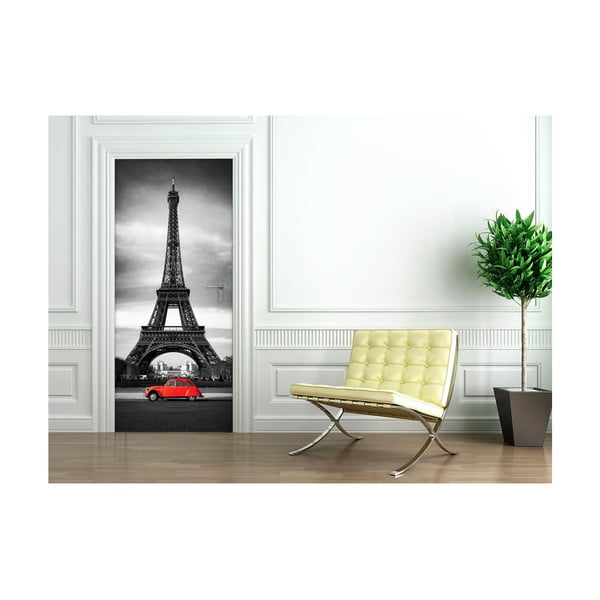 Naklejka elektrostatyczna na drzwi Ambiance Eiffel Tower