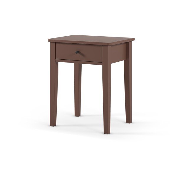 Szafka nocna z matowym wykończeniem w kolorze terakoty Bart – Marckeric-image-2