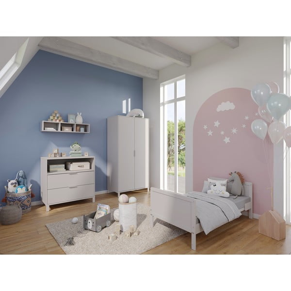 Kremowa komoda dziecięca z przewijakiem 89x102x77 cm Alkmaar – Germania-image-1