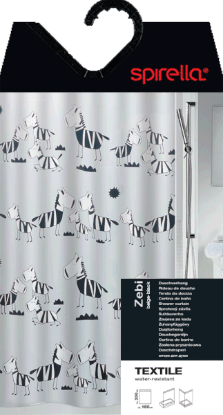 Zasłona prysznicowa 180x200 cm Zebi – Spirella-image-3