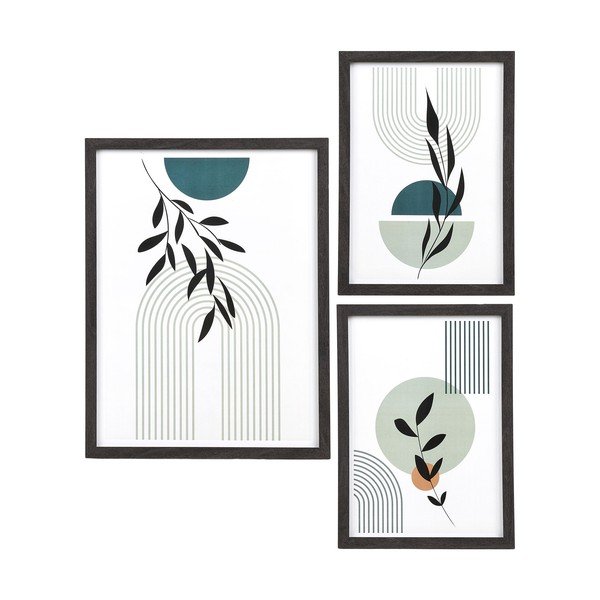 Czarne ramki zestaw 3 szt. ścienne 30x40 cm Aspen – House Nordic