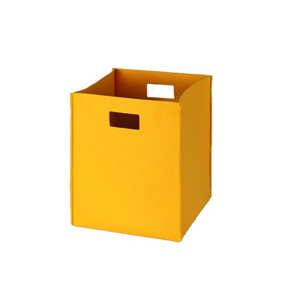 Filcowe pudełko 36x30 cm, żółte