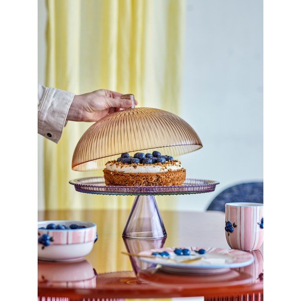 Szklany półmisek z kloszem Tayo – Bloomingville-image-1