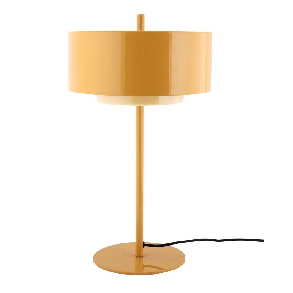 Metalowa lampa stołowa w kolorze ochry (wysokość 50 cm) Grato Anillo – Leitmotiv