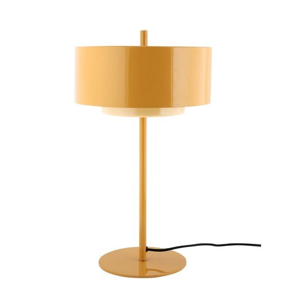 Metalowa lampa stołowa w kolorze ochry (wysokość 50 cm) Grato Anillo – Leitmotiv