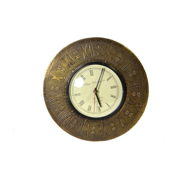 Zegar ścienny z kutego metalu Tripura, 29 cm