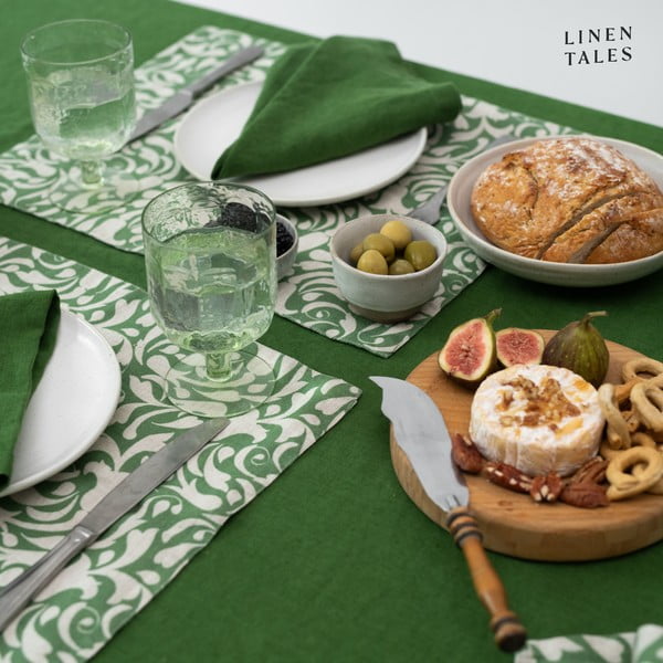 Lniany obrus 140x200 cm True Green – Linen Tales-image-4