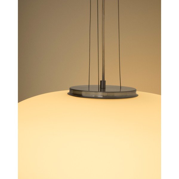 Biała lampa wisząca ze szklanym kloszem ø 50 cm Ardali – Kave Home-image-4