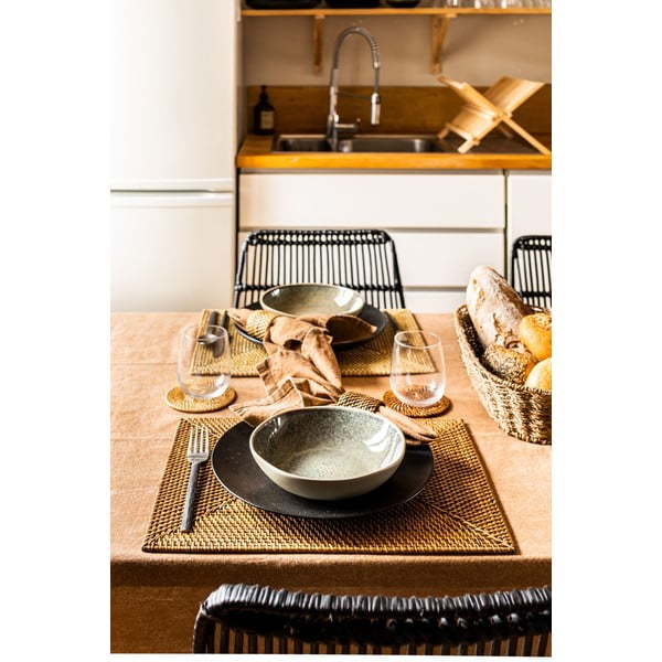 Rattanowa mata stołowa 40x30 cm – Tiseco Home Studio-image-2