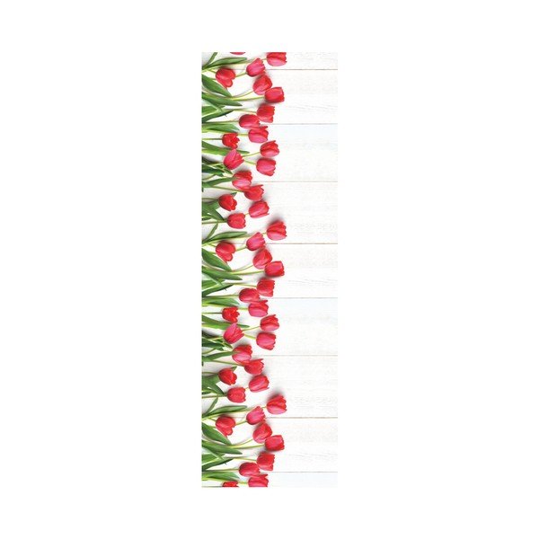 Wysoce wytrzymały chodnik Webtappeti Tulipani, 58x240 cm-image-1