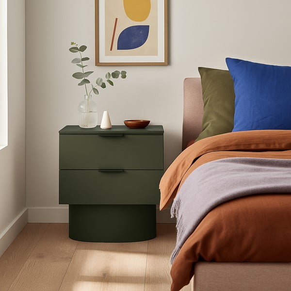 Zielona szafka nocna Totem – Teulat-image-1