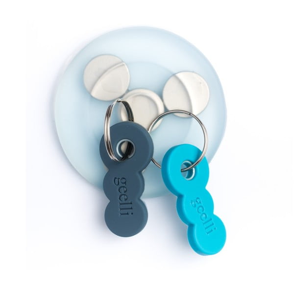 Samoprzylepny wieszak na klucze z magnesem Tiroasegno Light Blue