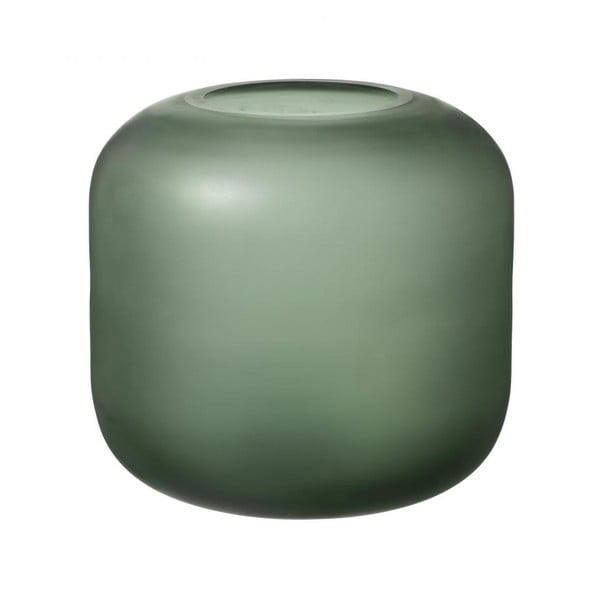 Zielony szklany wazon Blomus Bright, wys. 17 cm