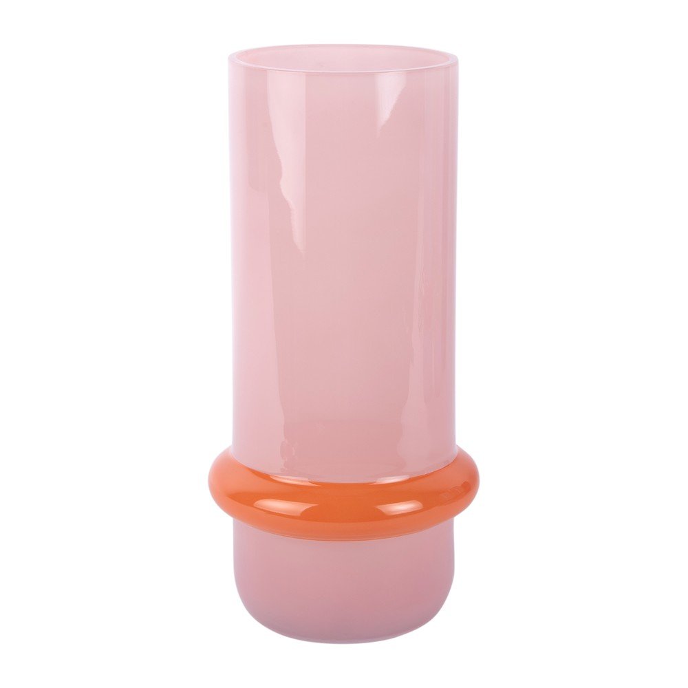Jasnoróżowy szklany wazon (wysokość 28 cm) Animado Anillo – PT LIVING