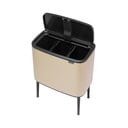 Stalowy kosz na śmieci w kolorze zlota do segregacji odpadów otwierany na dotyk 33 l Bo Touch Bin – Brabantia