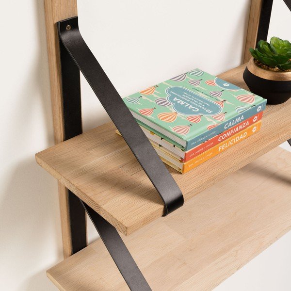 Półka ze skórzanymi detalami Kave Home Nazeli-image-2