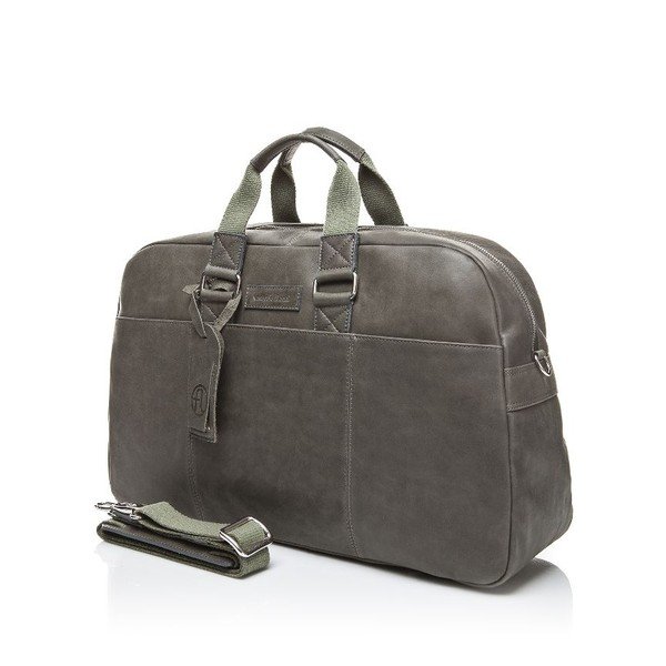 Męska torba skórzana Ferruccio Laconi 100 Dark Green-image-1