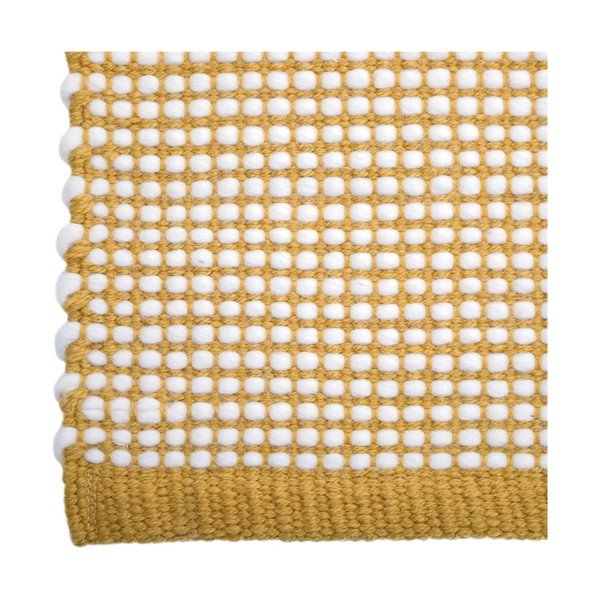 Żółty dywan z domieszką wełny 170x110 cm Bergen – Nattiot-image-3