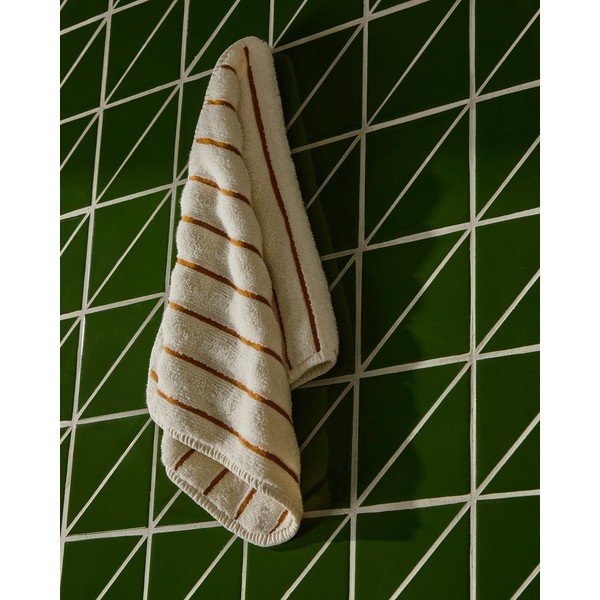 Pomarańczowy/beżowy bawełniany ręcznik frotte 30x50 cm Dorane – Kave Home-image-2