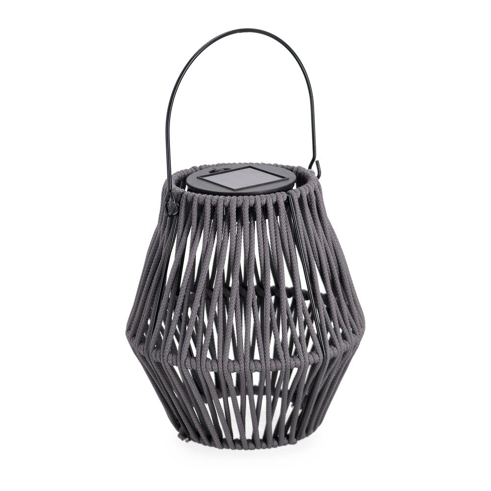 Szary solarny lampion LED (wysokość 17 cm) Juny – Yes Everyday