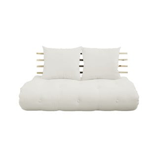 Sofa rozkładana z jasnobeżowym obiciem Karup Design Shin Sano Natural