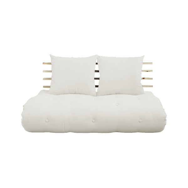 Sofa rozkładana z jasnobeżowym obiciem Karup Design Shin Sano Natural