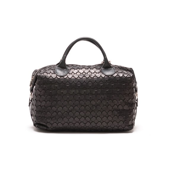 Skórzana torebka Carla Ferreri 890 Nero-image-1