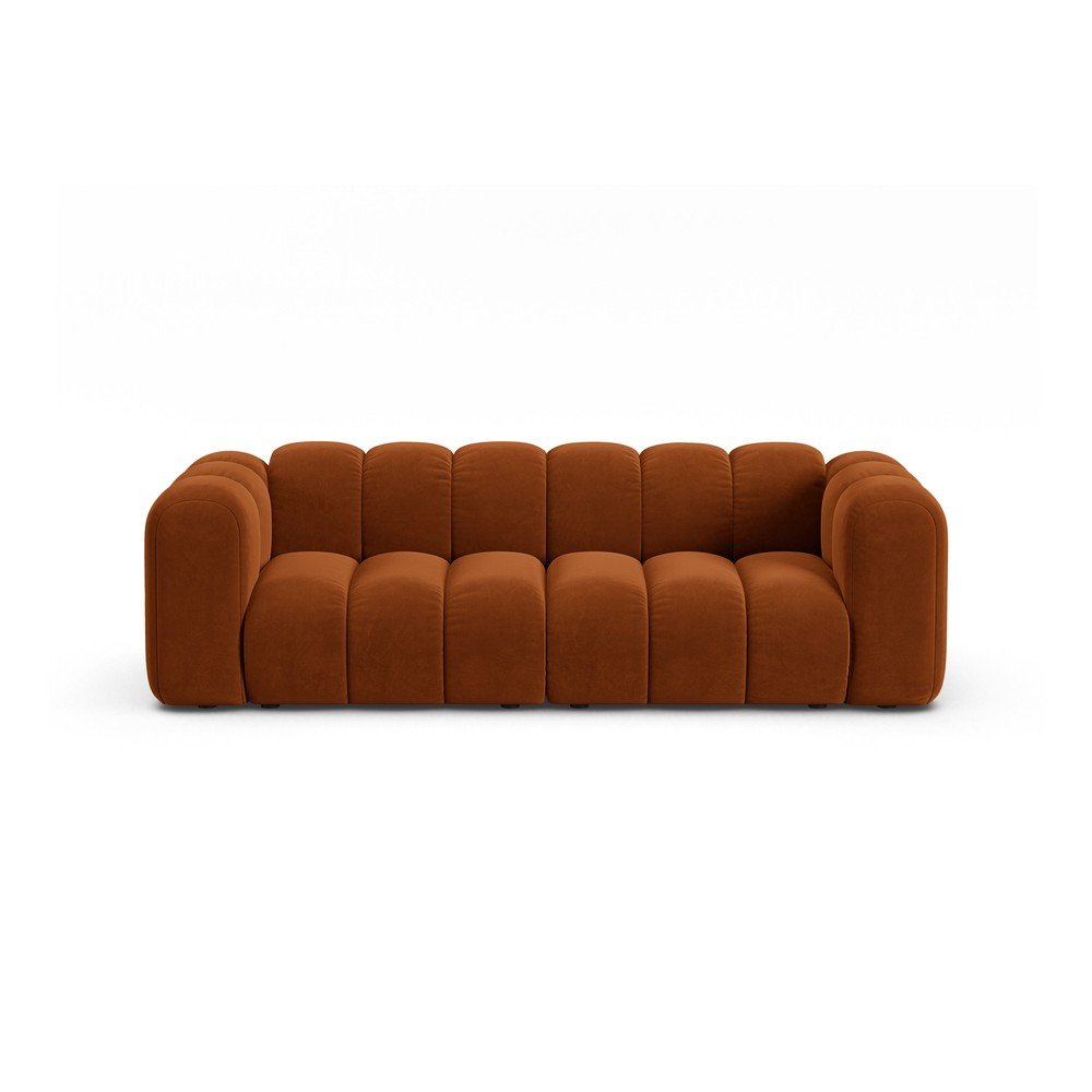 Pomarańczowa sofa 228 cm Lupine – Micadoni Home