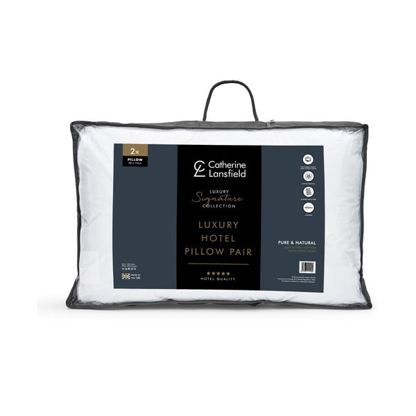 Poduszka 2 szt. 48x74 cm Hotel Satin Stripe – Catherine Lansfield-image-4