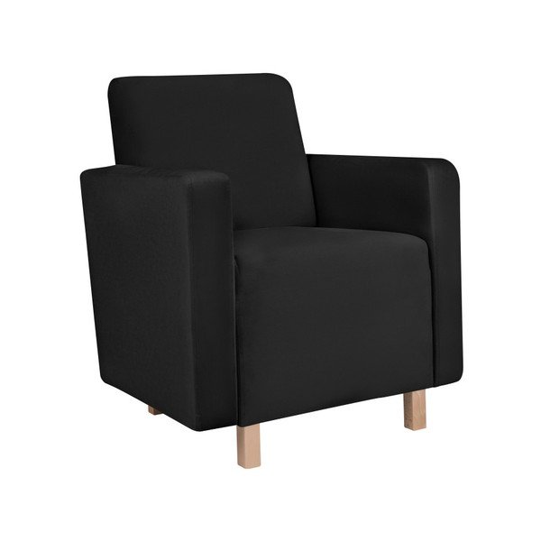 Czarny fotel Kooko Home Massimo