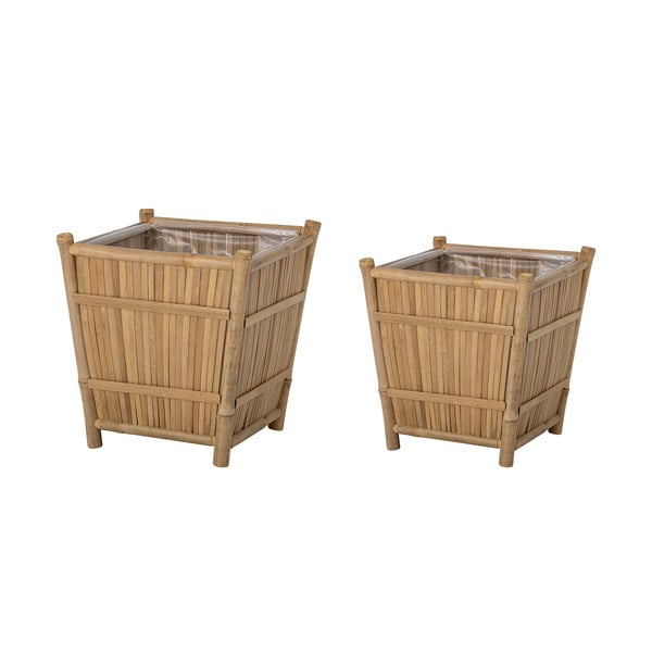 Bambusowe osłonki na doniczki zestaw 2 szt. Sole – Bloomingville-image-3