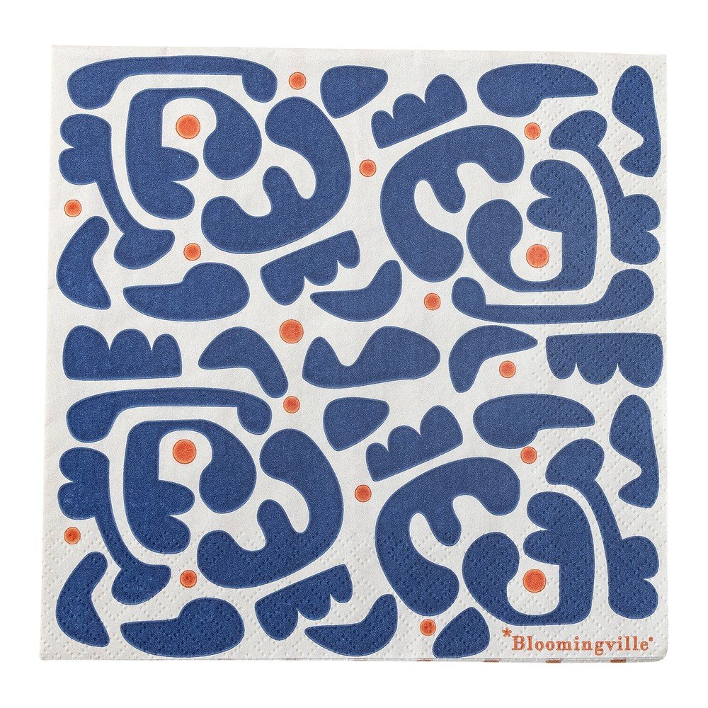 Papierowe serwetki zestaw 20 szt. 33x33 cm Eviaya – Bloomingville