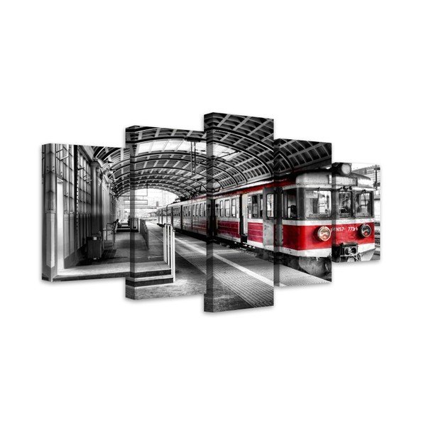 Obraz wieloczęściowy Styler Pociag, 100x150 cm