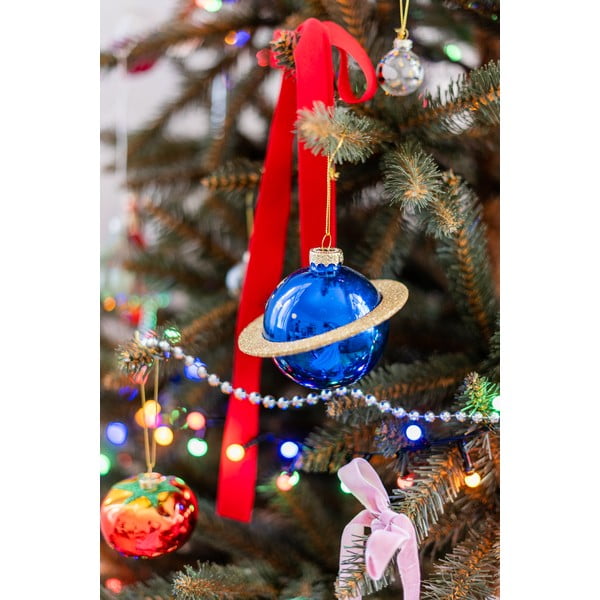 Szklana bombka choinkowa Planet – Sass & Belle-image-1