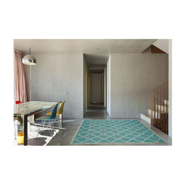 Turkusowy dywan odpowiedni na zewnątrz Floorita Intreccio, 160x230 cm-image-4
