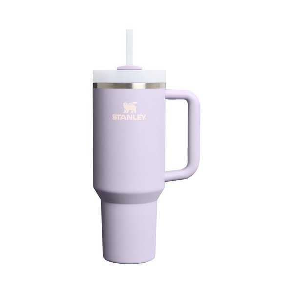 Lawendowy termos ze stali nierdzewnej ze słomką 1,18 l Quencher H2.O FlowState™ Tumbler Purple Dust – Stanley