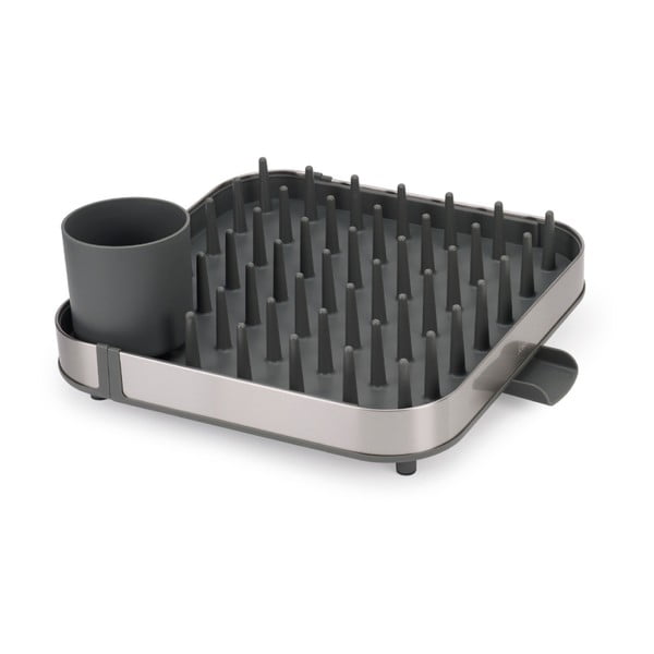 Szary regulowany ociekacz ze stali nierdzewnej 35x39 cm Duo – Joseph Joseph-image-3