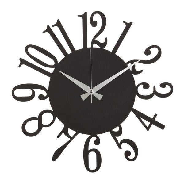 Metalowy zegar ścienny Fourteen, ø 50 cm