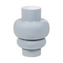 Jasnoszary metalowy wazon (wysokość 27 cm) Auri – WOOOD