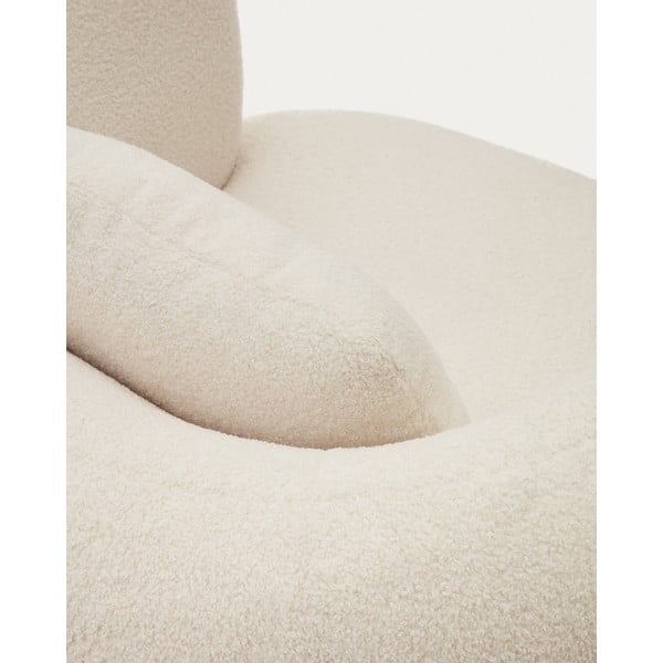 Kremowy fotel z materiału bouclé Martina – Kave Home-image-4