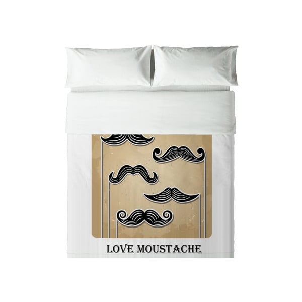 Pościel Hipster Love Moustache, 200x200 cm