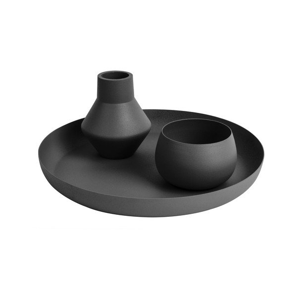 Czarny wazon PT LIVING Nimble Angled, ⌀ 9 cm-image-1