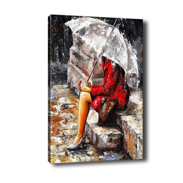 Obraz Tablo Center Waiting in the Rain, 40x60 cm