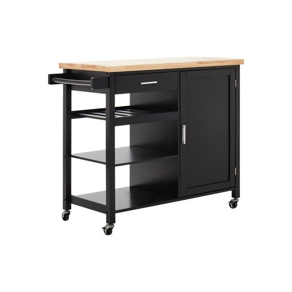 Barek na kółkach z litego drewna kauczukowego 48x105 cm Frankfurt – Premier Housewares